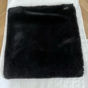 Magaschoni Black Faux Fur Pillow Cover  20” x 20”